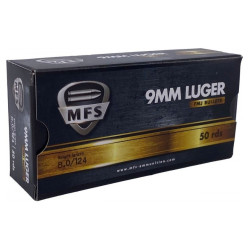1000 Munitions MFS Cal9x19 8G 124 Grs FMJ