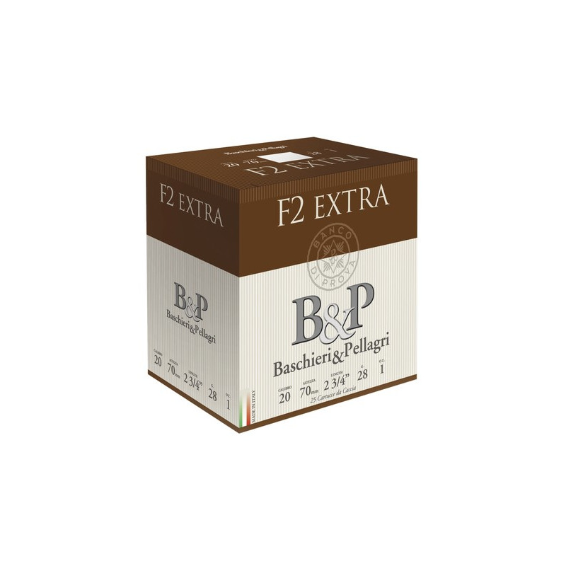 Cart. betp f2 extra 20 cal. 20 / 70 mm n° 6 28 g bj