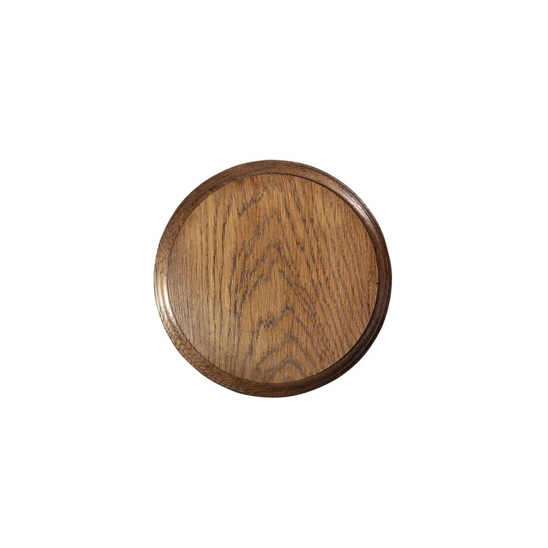 Ecusson rond en chene ø20cm
