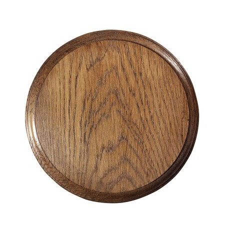 Ecusson rond en chene ø20cm