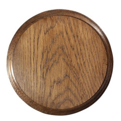 Ecusson rond en chene ø16cm