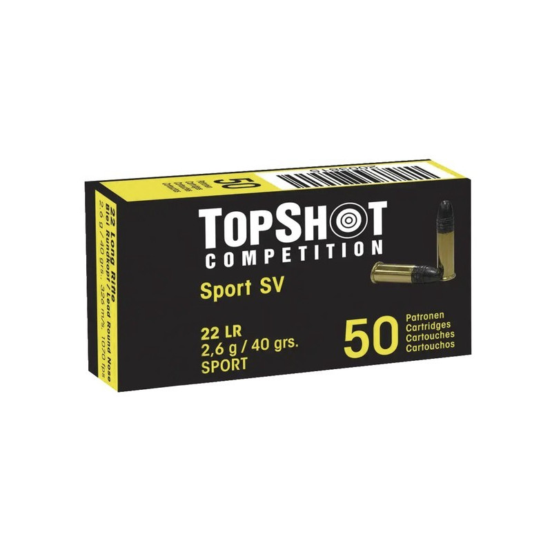 500 Cartouches Top Shot Cal.22 LR Standard Velocity
