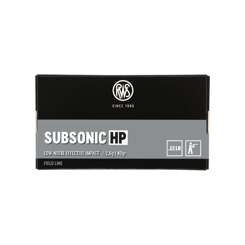 500 Cartouches RWS Subsonic Cal.22 LR