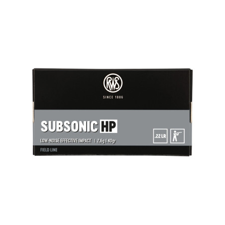 500 Cartouches RWS Subsonic Cal.22 LR