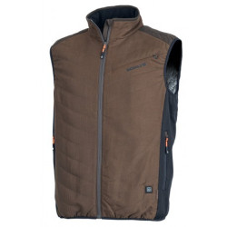 Gilet chauffant marron somlys t.5xl