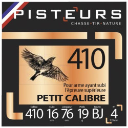 100 Cart. pisteurs petit calibre cal. 410 / 76 mm n° 6