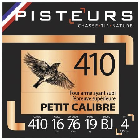 250 Cart. pisteurs petit calibre cal. 410 / 76 mm n° 6