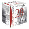 100 Boite de 25 cartouches betp extra rossa 28 fiber cal.28/70mm n°6 21g bourre grasse