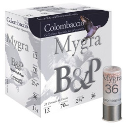 100 Cart. betp mygra colombaccio 12 cal. 12 / 70 mm n°