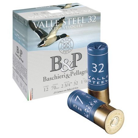 100 Cart. acier betp valle steel 32 cal. 12 / 70 mm n°