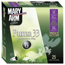 250 Cart. mary arm puma 33 cal. 12 / 70 mm n° 7,5 33g bj bte 25