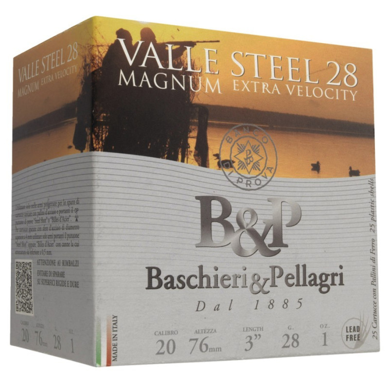 100 Cartouche acier valle steel cal 20/76 plomb n4