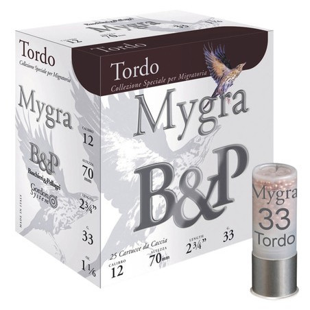 250 Cart betp mygra tordo cal 12 n° 9.5