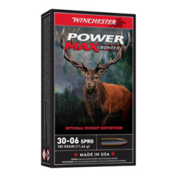 Cartouche winchester 30-06 power max bonded 180gr