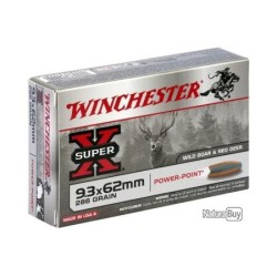 Cart. winchester power point 9,3x62 286 gr 18,5 g