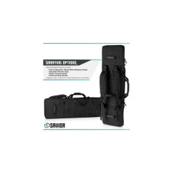 Housse savior urban warfare 46" double rifle case noir