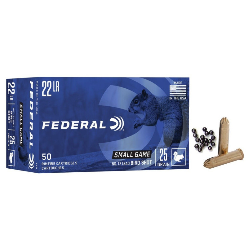500 Munitions federal a grenaille bird shot cal.22lr