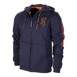 Veste sweat browning zip snapshot bleu taille 2xl