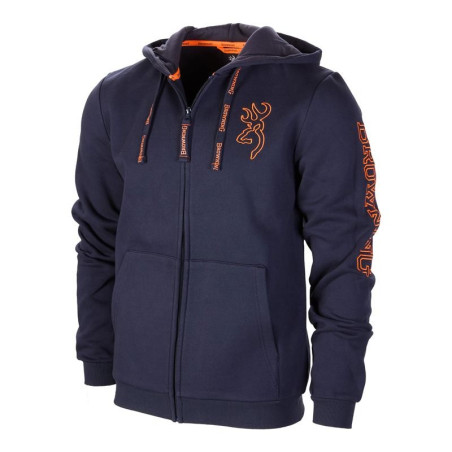 Veste sweat browning zip snapshot bleu taille 2xl