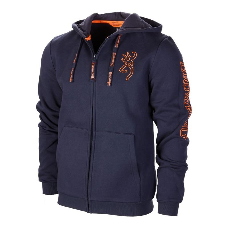 Veste sweat browning zip snapshot bleu taille 3xl