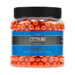 Billes Paintball Bio Orange Cal.43 Sport PAB 43 x500