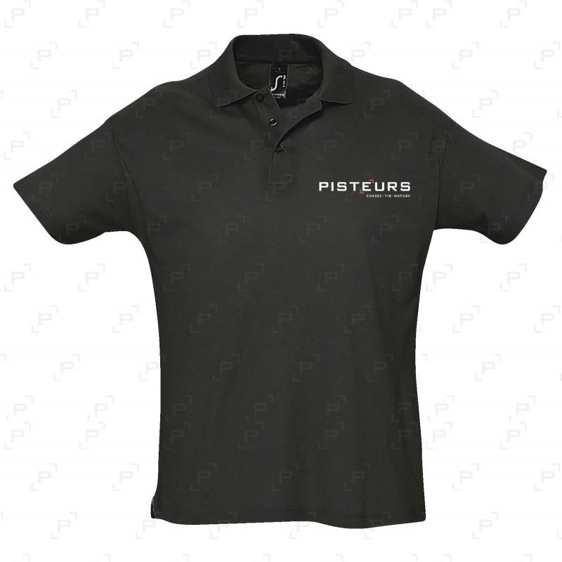Polo pisteur homme noir t l