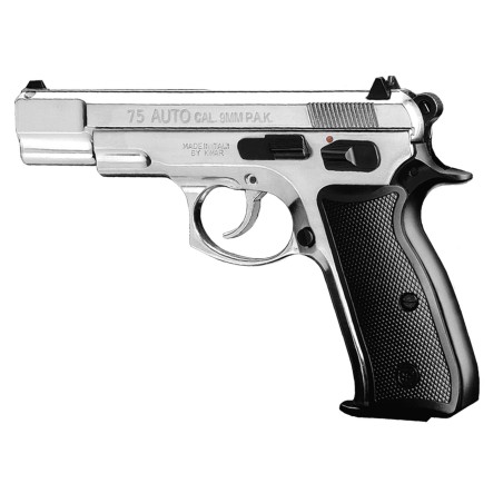 Pistolet 9 mm à blanc chiappa cz75 w nickelé