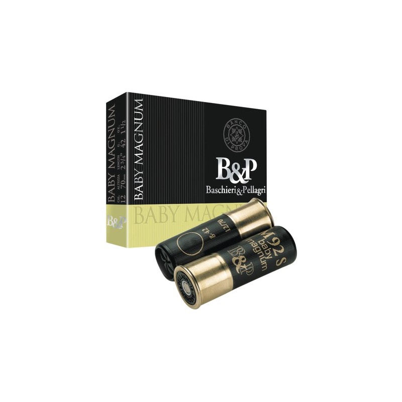 Cart. betp baby magnum cal. 12 / 70 mm n° 2 42 g bj