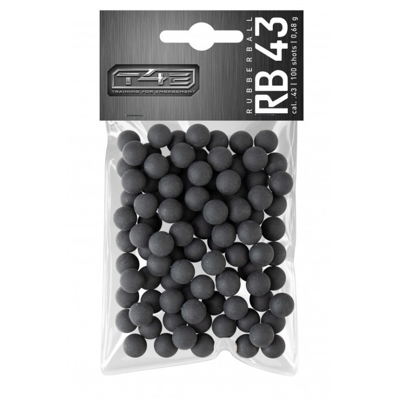 Billes caoutchoucs cal 43 x100