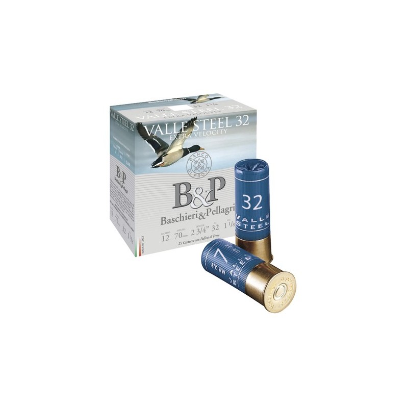Cart. acier betp valle steel 32 cal. 12 / 70 mm n°