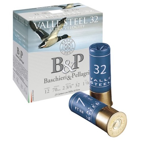 Cart. acier betp valle steel 32 cal. 12 / 70 mm n°